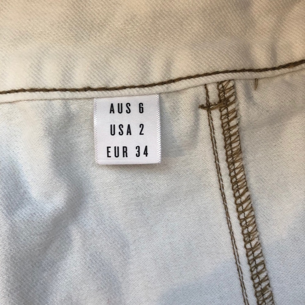 With Denim Mini-Skirt size 2 - Picture 5 of 7